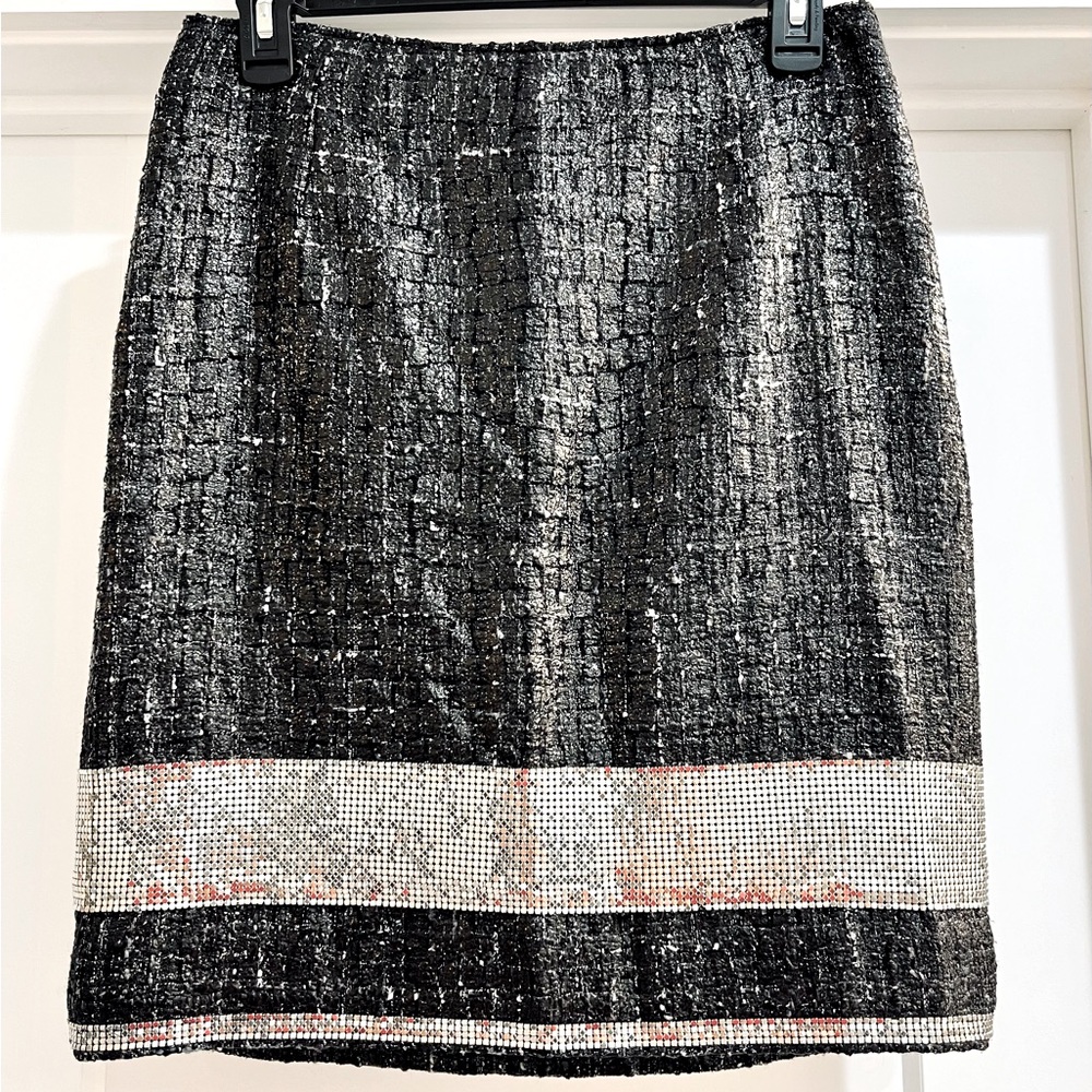 Per Se Metallic Tweed Mini with  Metal Accents Size 2
